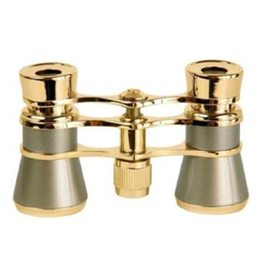 Binoculares dorados deslumbrantes, completamente adornados con cristales brillantes. Pieza llamativa y elegante disponible a precios de mayorista. - Product Image 4