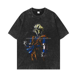 2025 Vintage Style hommes graphique t-shirt lourd 100% coton surdimensionné lavé à l'acide blanc graphique t-shirt imprimé blanc graphique - Product Image 2