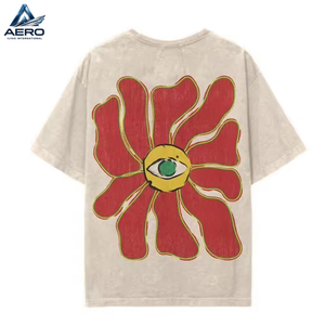 Custom OEM <b>Puff</b> Print Streetwear Short Set Vintage Printed Graphic T Shirt And Matching Shorts Two Piece Sets - Product Image 3