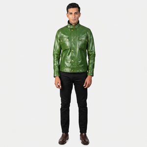 Custom Made <b>Suede</b> <b>Leather</b> <b>Jacket</b> for Men's Stylish Fit with Logo Design Vintage Style Breathable Autumn Streetwear & Casual - Product Image 1