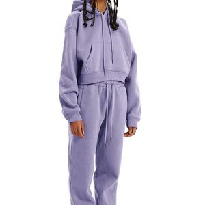 Chándal transpirable para mujer, nuevo diseño, transpirable, teñido liso, elástico, elegante e informal, chándal para mujer - Product Image 3