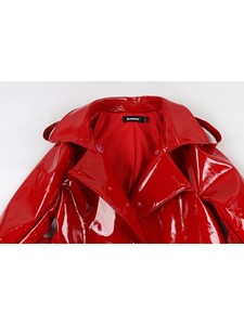 Manteaux longs en cuir véritable tendance pour femmes, en peau de mouton, nouvelle collection hiver, vente en gros, mode féminine - Product Image 5