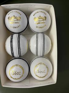 Balle de cricket en cuir rigide cousue à la main de haute qualité, modèle Royal Crown 156GM, avec logo personnalisé, en cuir de qualité supérieure A, meilleure qualité - Product Image 5