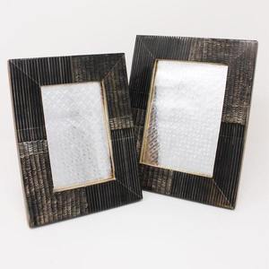 Best Quality Fashionable Iron Customized Design Photo <b>Frame</b> with Horn Bone Wooden Resin Custom Color Size Includes Logo Gift <b>Box</b> - Product Image 3