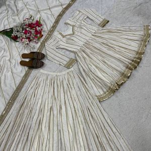 Conjunto de traje Sharara de seda Vichitra tradicional para mujer con bordado elaborado y dupatta con borde de encaje, precio al por mayor por Royal Export - Product Image 5