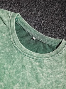 เสื้อยืดโอเวอร์ไซส์สีเขียวลายมัดย้อม แขนสั้น คอกลม ผ้าฝ้ายเจอร์ซีย์ ระบายอากาศได้ดี พิมพ์ลายพระจันทร์ด้านหน้า สไตล์สตรีทแวร์ ขายดี - Product Image 5