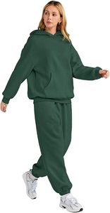 Conjunto de Sudadera con Capucha Oversize y Pantalones de Chándal de Forro Polar Premium para Mujer, Conjunto Deportivo de Sudadera con Capucha y Pantalones de Chándal para Mujer - Product Image 3