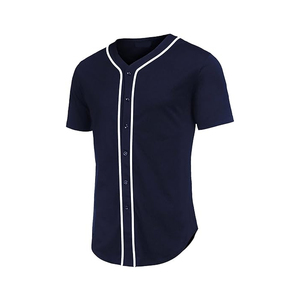 Vintage Unisex Baseball Button Down Jersey Short Sleeve V-neck <b>Hip</b> Hop T-shirt Quick Dry Breathable Fabric <b>For</b> Casual Streetwear - Product Image 6