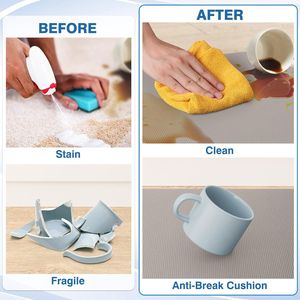 2 Tappeti da Cucina Antifatica, Tappetini Ammortizzati Antiscivolo per Scrivania, Tappetino Impermeabile per Pavimento della Cucina - Product Image 5