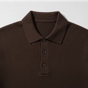 Wholesale Men's <b>Short</b> Sleeve Cotton Knitted Polo Shirt Solid Color Casual Anti-Wrinkle Design Regular <b>Length</b> - Product Image 6