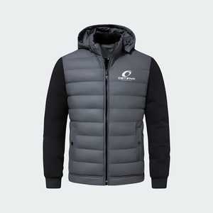 OEM High Quality Men's Puffer <b>Jacket</b> Hood Warm Winter Plus Size Full Zipper Bubble <b>Jacket</b> Outdoor Custom logo - Product Image 4