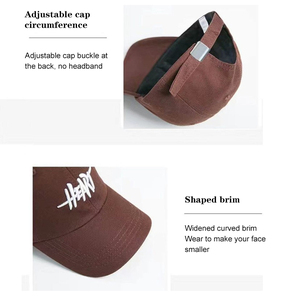 Casquette de baseball 6 panneaux avec logo cœur, en coton, réglable, unisexe, style streetwear, broderie frontale, tenue décontractée - Product Image 6