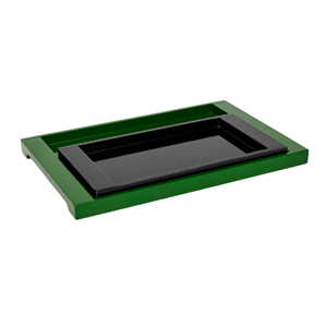 Bandeja de servir artesanal lacada, plato rectangular de madera duradero, perfecto para mesa de centro y exhibiciones festivas, de Vietnam - Product Image 3