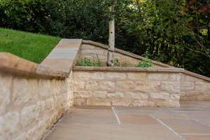 Dalles de patio en grès indien naturel à face fendue (22 mm) pour espaces extérieurs - Product Image 2