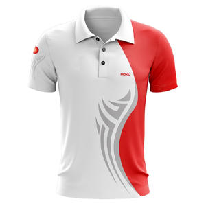 ชุดกีฬาระบายอากาศได้ดีสำหรับผู้ชายเสื้อยืดโปโลทรงหลวมเข้ารูปแบบแห้งพอดีตัวปกติ - Product Image 1