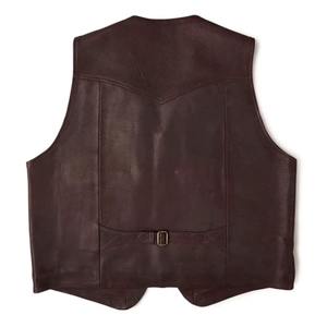 <b>Men</b> Leather Waistcoat Reversible Winter Leather <b>Vest</b> Breathable Windproof Lightweight Solid Color - Product Image 5