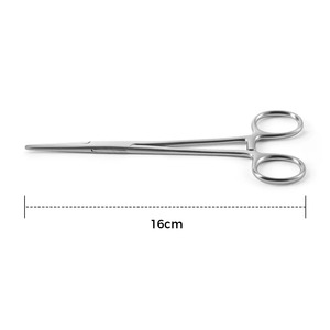 Pinzas Hemostáticas Quirúrgicas Manuales de Acero Inoxidable AMETRINE SURGICAL, Pinzas de Pesca con Puntas Curvas y Rectas, Modelo APC-36 - Product Image 1