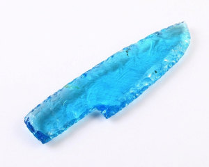 Couteau en obsidienne flèche bleue, décoration d'intérieur, sculpture en pierre artisanale, énergie de guérison, Feng Shui, objet cadeau décoratif - Product Image 1
