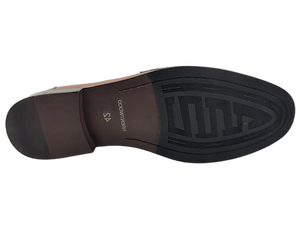 Mocasines de Cuero Genuino Color Marrón Tabaco, Punta Redonda, Sin Cordones, Suela de Goma Acolchada, Color Sólido, Para Todas las Temporadas - Product Image 5
