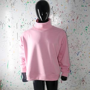 Sudadera con cuello simulado de 450 GSM, bordado con nombre personalizado, corte holgado y extragrande, 100% algodón, felpa francesa. - Product Image 3