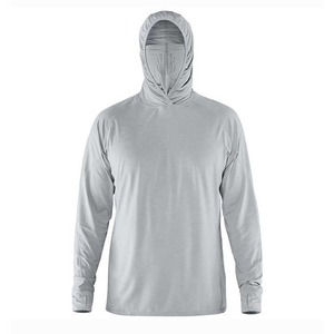 Camiseta con Capucha para Pesca, Protección Solar, Anti-UV, Talla Grande, Impermeable, Transpirable, de Secado Rápido, con Protección para el Cuello, Precio de Fábrica - Product Image 4