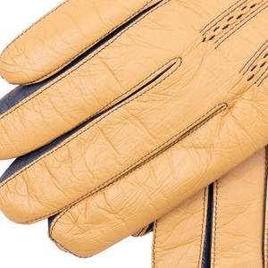 Gants d'hiver pour femmes en cuir de mouton léger, écologiques, respirants, compatibles écran tactile, pour l'extérieur, chauds et à texture douce - Product Image 4