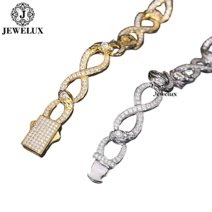Export Quality Moissanite Diamond Gold/<b>Silver</b> Plated Tennis <b>Bracelet</b> for Unisex Wedding Gift From Indian Supplier - Product Image 1