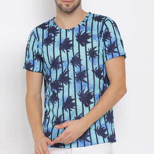 Camiseta de sublimación 100% algodón con logo personalizado impreso, diseño único, corte holgado, camiseta de sublimación de verano para hombre - Product Image 1