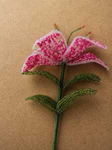 Handcrafted Glass <b>Beaded</b> Flowers featuring vibrant colours intricate beadwork and elegant decorative appeal. - Product Image 3