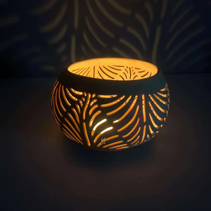 Portavelas y Portavelas de Té 100% Artesanal, Ecológico, de Cáscara de Coco Natural para Decoración de Pascua en el Hogar, Restaurantes y Hoteles - Product Image 1