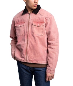 Heavyweight Canvas Fabric Custom Wholesale <b>Men</b> <b>Denim</b> <b>Jacket</b> Breathable Canvas Work <b>Jacket</b> For <b>Men</b> - Product Image 1