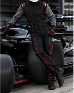 Men's Black Red Full Sleeve Polyester/Nylon <b>Waterproof</b> Quick Dry Breathable <b>All</b> Seasons Motorcycle & Auto Racing Suit - Product Image 5