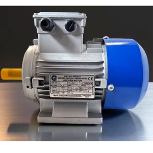 Moteur électrique robuste monophasé à induction, montage sur bride, corps en aluminium haute performance, pour usage industriel. - Product Image 1