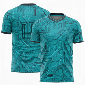 Ensemble de maillots de football personnalisés avec logo par sublimation, uniformes d'entraînement à séchage rapide, kit d'équipe de club, rétro futbol, découpe 100 % automatisée - Product Image 4