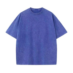 T-shirt personnalisé avec logo frontal, vintage, délavé à l'acide, DTG DTF, coupe classique pour homme, poids lourd, 100% coton, écologique, séchage rapide - Product Image 5