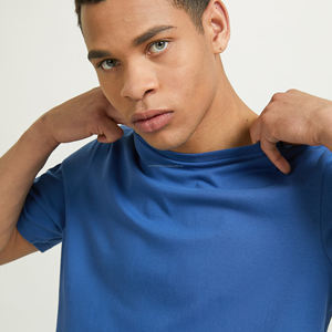 High Quality <b>Men's</b> Color Block T <b>Shirts</b> White Tee <b>Shirt</b> Custom <b>Mens</b> T-<b>shirts</b> <b>with</b> <b>Pocket</b> Blanks Oversized T-<b>shirts</b> for Summer - Product Image 3