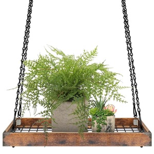 Pot de fleurs suspendu minimaliste en béton avec sangle en corde pour une utilisation intérieure et extérieure - Product Image 1