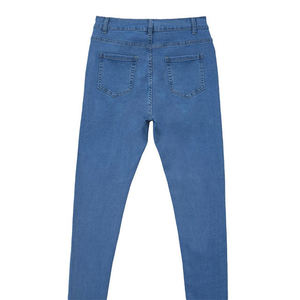 HAMIO SPORTS Custom New Men <b>Elastic</b> Denim Solid Color Casual Regular <b>Jeans</b> Low <b>Waist</b> Softener Comfortable Outdoor Pencil Long - Product Image 6