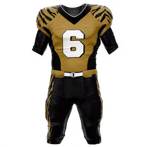 Ensemble de sport respirant imprimé de haute qualité pour le football américain, short 100 % polyester, protection intégrée – Vente chaude - Product Image 5