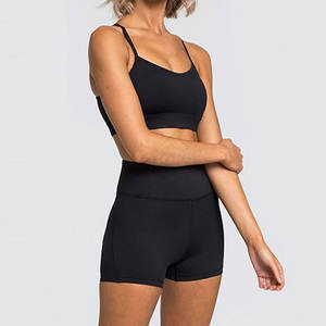 Conjunto Deportivo de Shorts y Top de Yoga para Mujer, Ligero, Transpirable, de Secado Rápido, Antibacterial y Cómodo para el Gimnasio - Product Image 1
