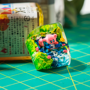 Teclas Místicas de Anime, Teclas Artesanales Personalizadas, Teclas Anime Lindas, Teclas Verdes, Juego de Teclas, Teclas de Resina - Product Image 2