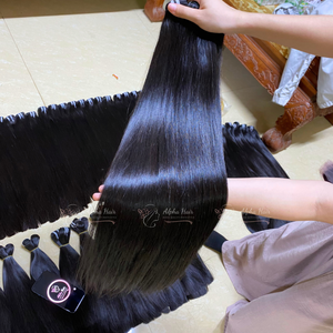 Extensiones de cabello vietnamita crudo de doble trama de alta calidad Paquetes sin enredos rectos de hueso favorito del cliente Listo para enviar - Product Image 3