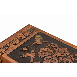 AYAANS Rosewood wooden Hand Carved Wooden Hot Selling cremation Urn <b>Box</b> for Adult Ashes Wholesale Cremation Urns (6X6X11)IN - Product Image 4