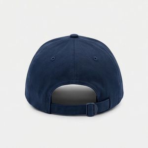 Gorra de Béisbol Unisex Azul Marino Sólido Ajustable de Sarga con 6 Paneles, Visera Curva Clásica, Transpirable, Estilo Dad Hat - Product Image 2