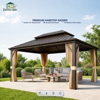 Pergola bioclimatique motorisée rétractable en aluminium haut de gamme pour jardin, patio, abri de voiture et auvents