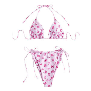 ชุดบิกินี่เซ็กซี่ 2 ชิ้น คุณภาพสูงสำหรับผู้หญิง สำหรับใส่ไปชายหาด ดีไซน์ล่าสุด ชุดบิกินี่ผู้หญิงสีพื้นแบบสั่งทำได้ - Product Image 5