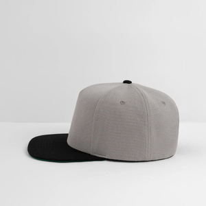 Casquette Snapback Unisexe Grise en Toile Respirante et Imperméable, Visière Noire, 6 Panneaux, Réglable, Style Décontracté pour Adultes - Product Image 3
