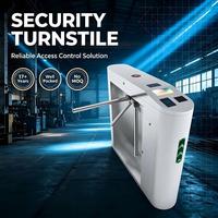 Système de contrôle d'accès par portique tournant à reconnaissance faciale, code QR et RFID pour bâtiments de bureaux, campus et usines
