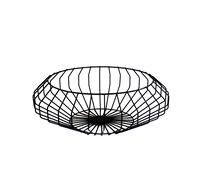 Panier de rangement multifonction moderne en fil de fer noir Azora Industries, écologique, avec poignée - Rangement alimentaire durable pour la cuisine