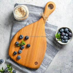 Tabla de cortar de madera de acacia ecológica, tabla de cortar de queso colgante para cocina de Hotel, tabla de cortar manual - Product Image 1